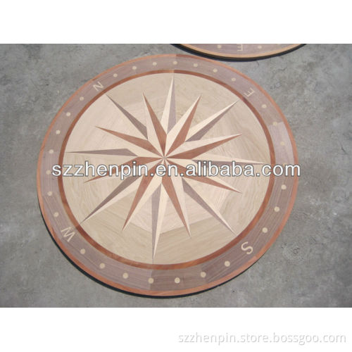 compass medallion parquet marquetry hardwood medallion